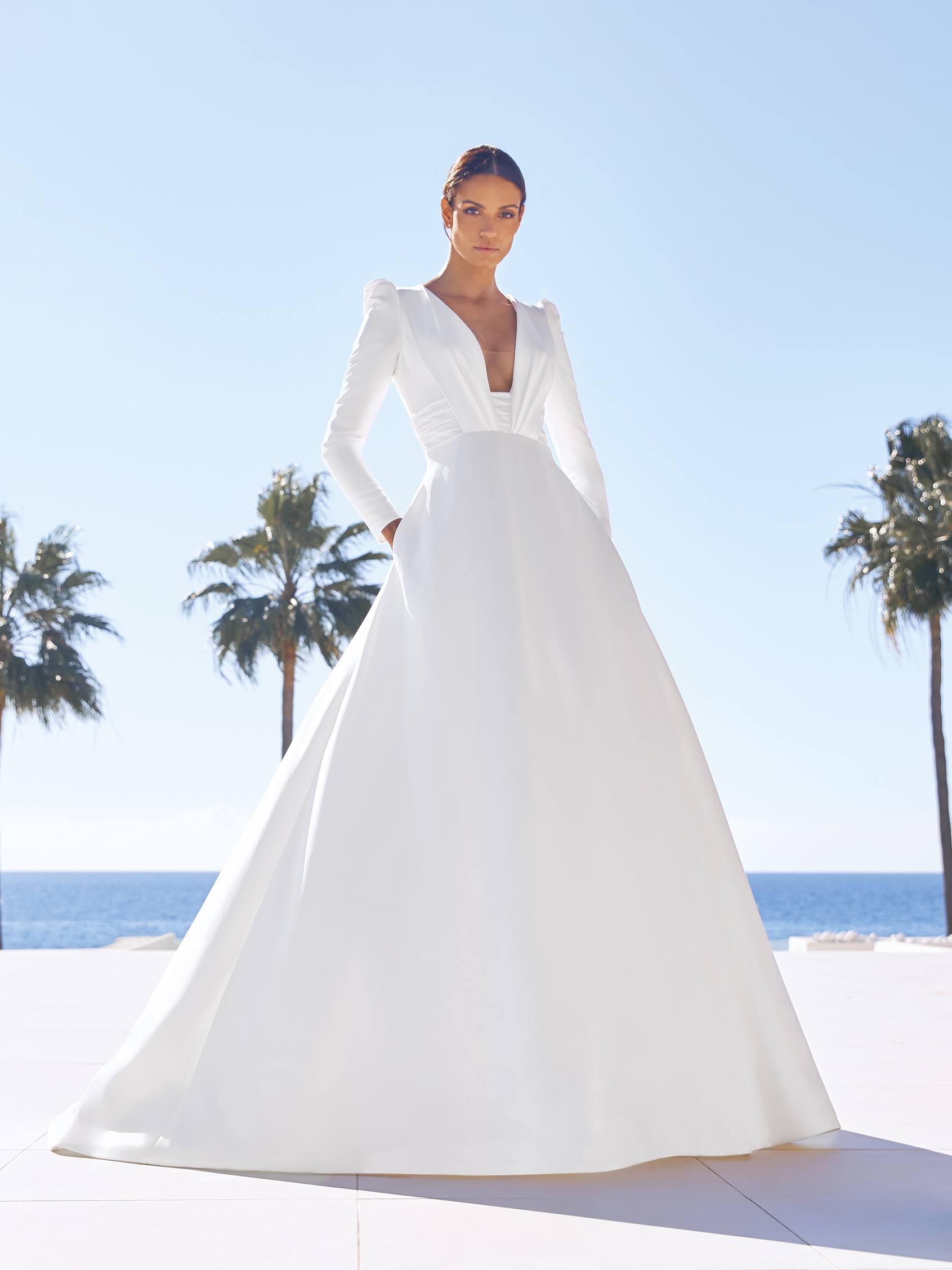 Mikado Silk Pronovias 2018 Wedding Dresses