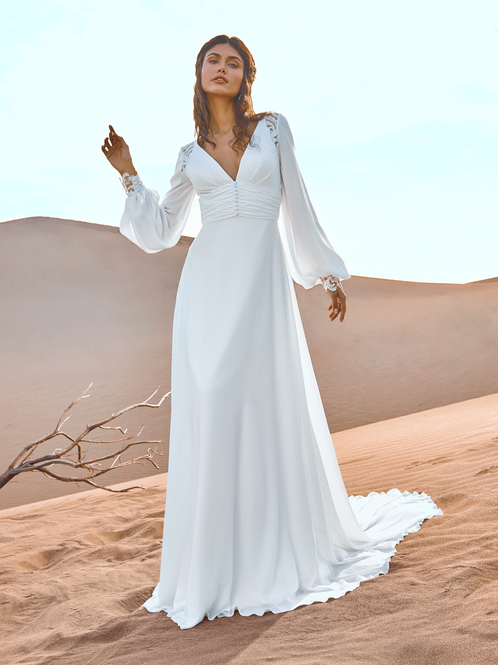 Vestido novia best sale boho pronovias