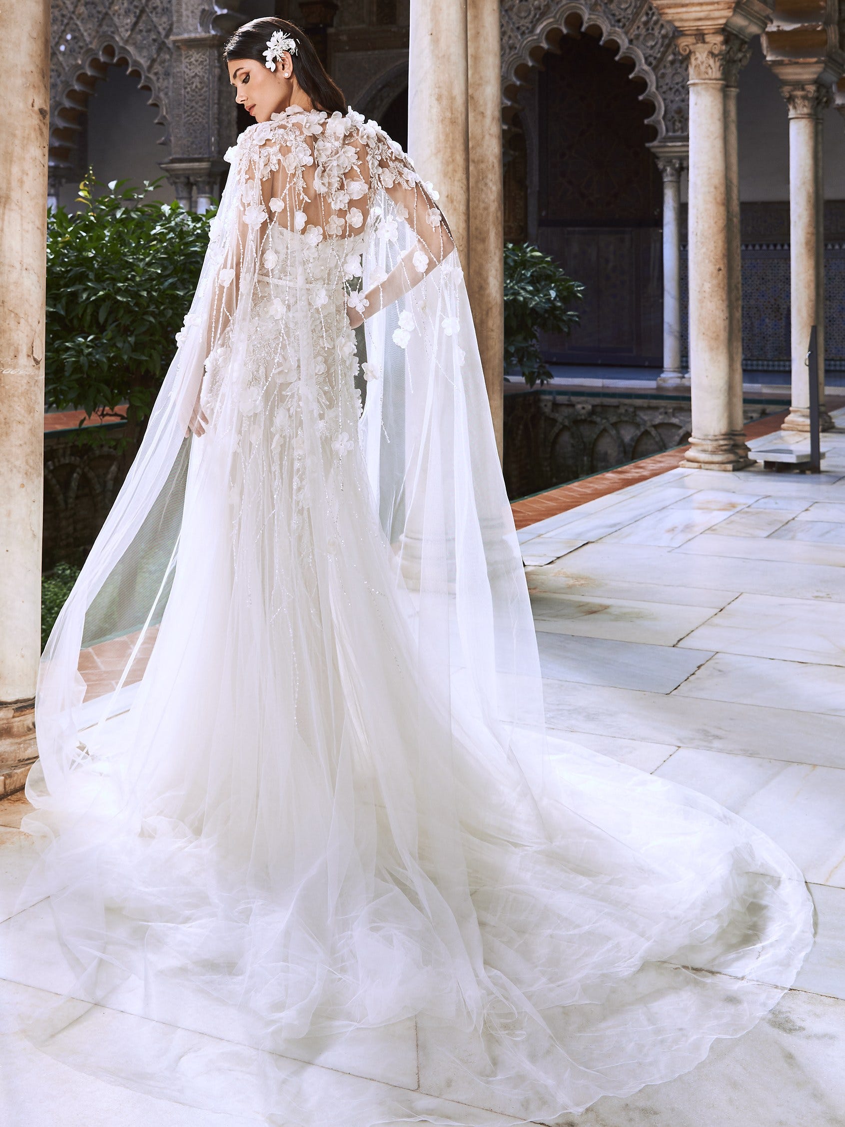 Wedding Capes Ethereal Tulle Chiffon Styles Pronovias