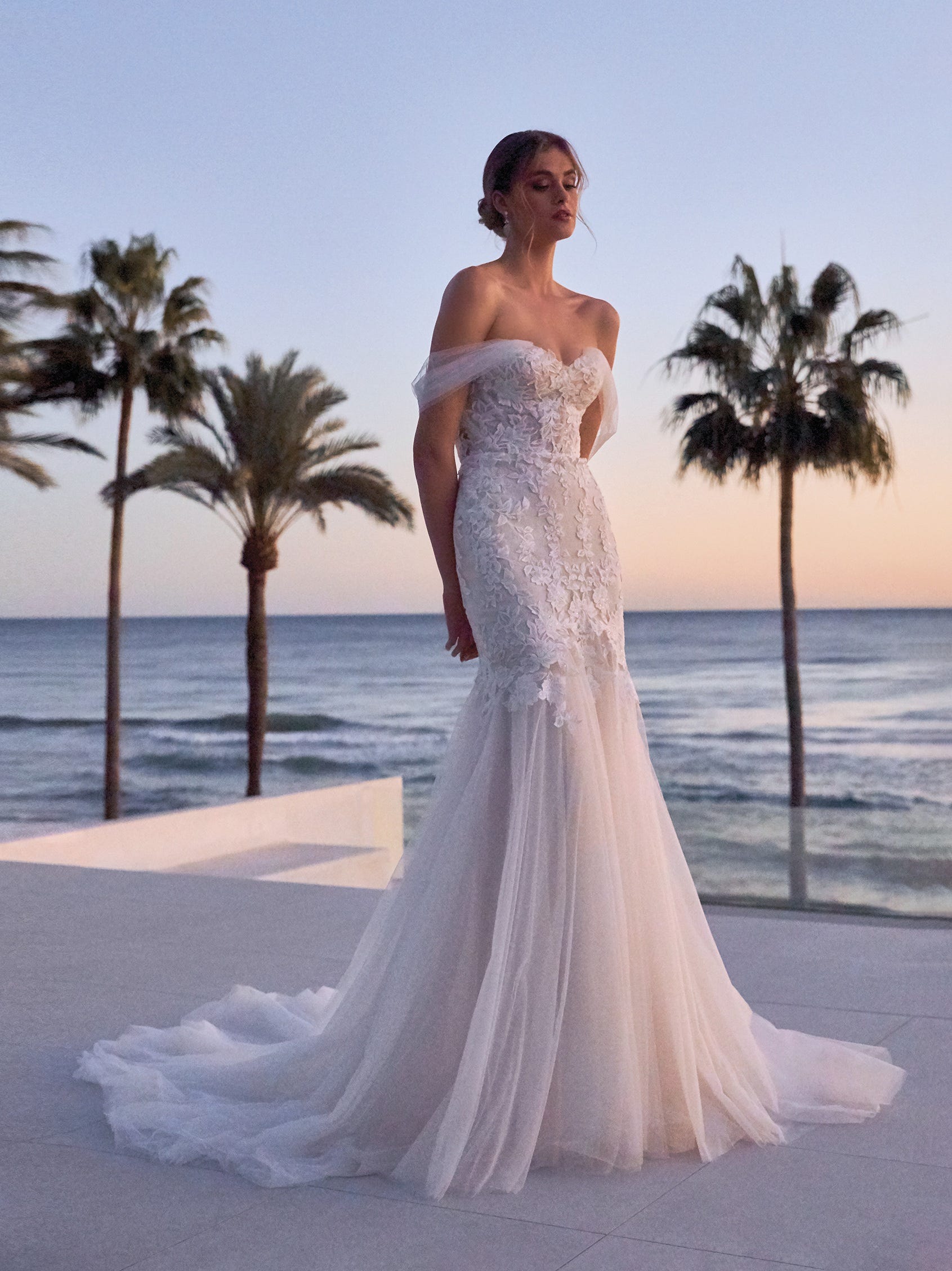 OPHELIA, Mermaid wedding dress, sweetheart neckline