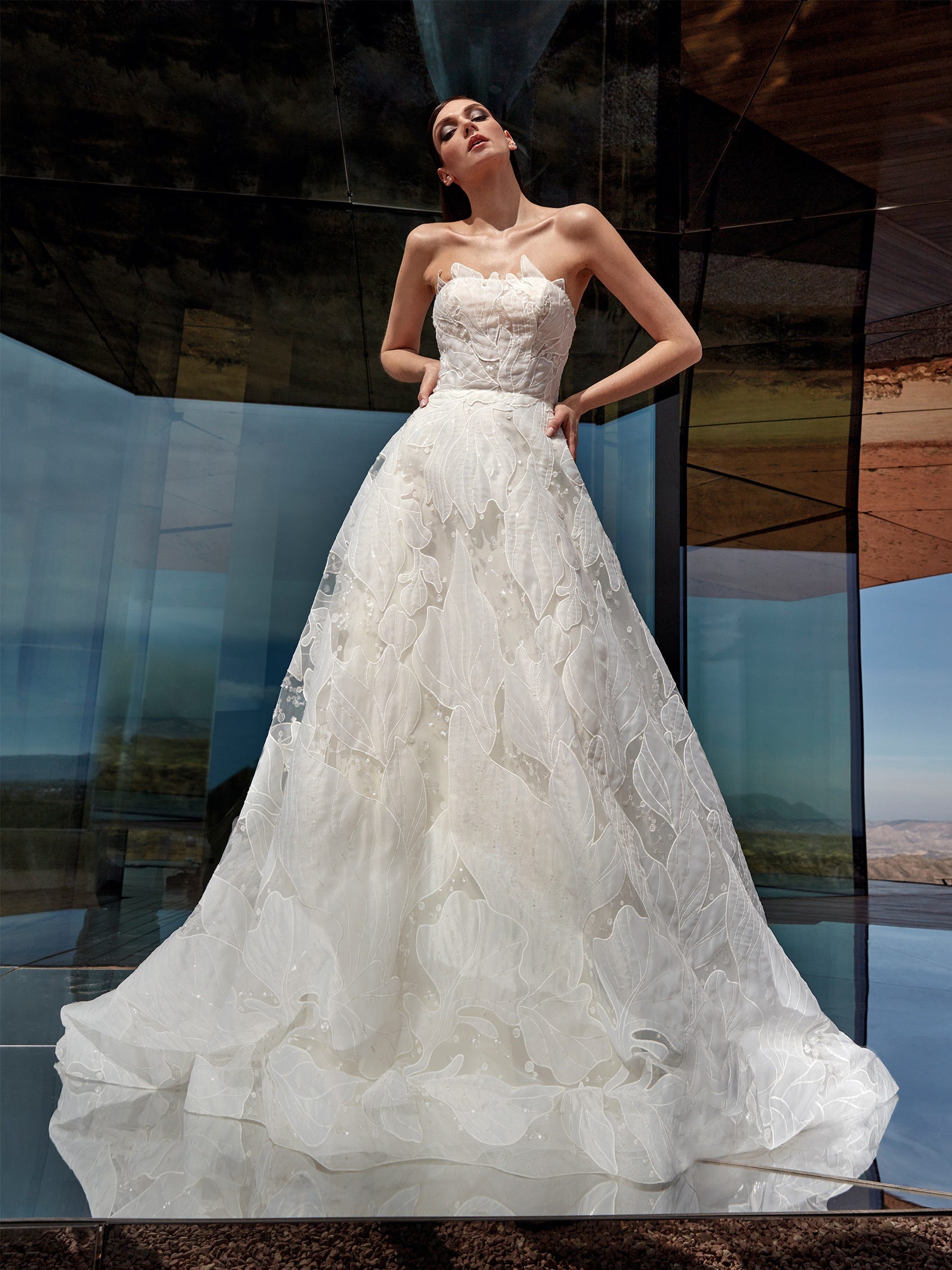 Abito sposa hot sale con sopragonna