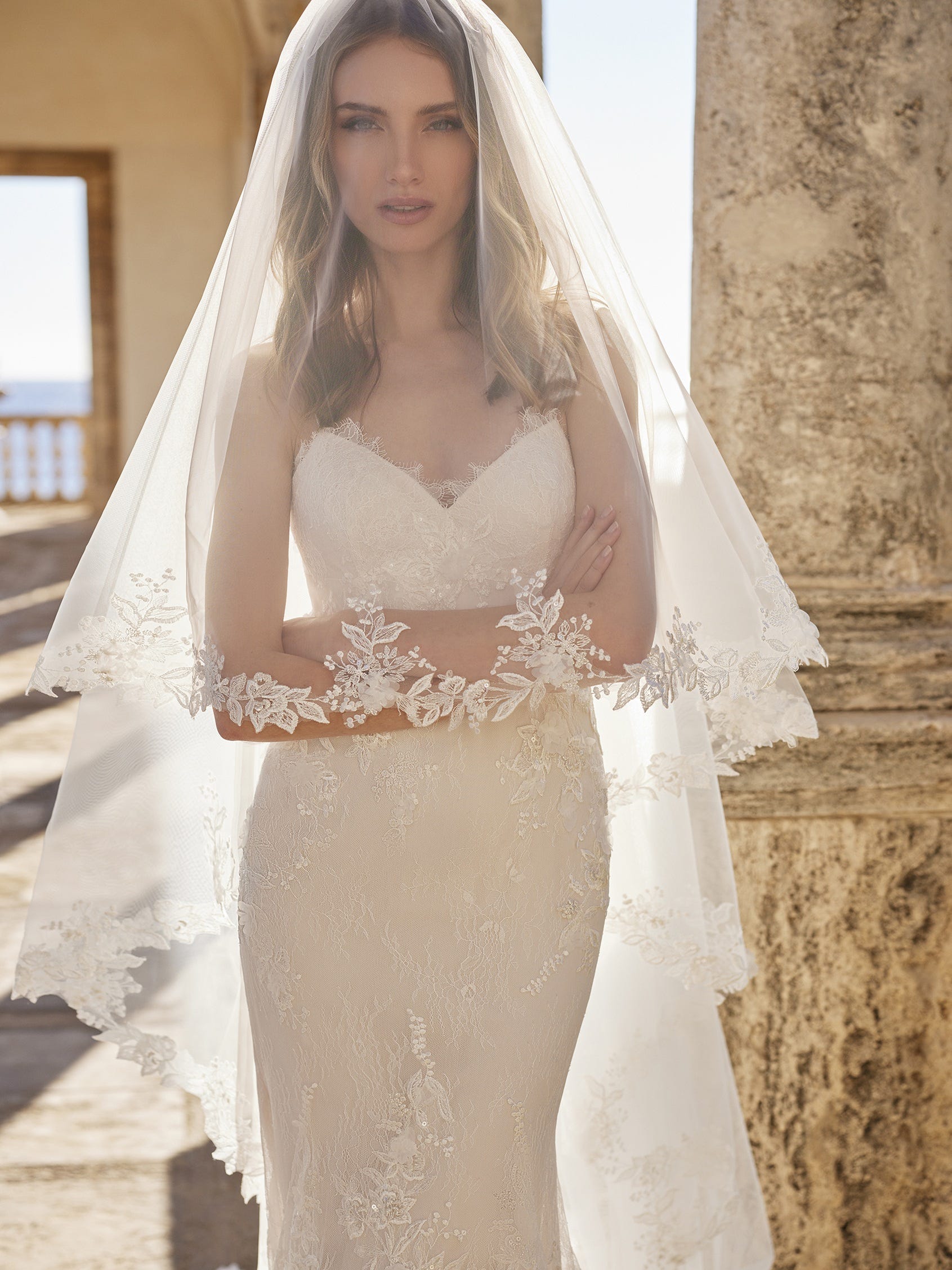 Velos de novia pronovias hot sale