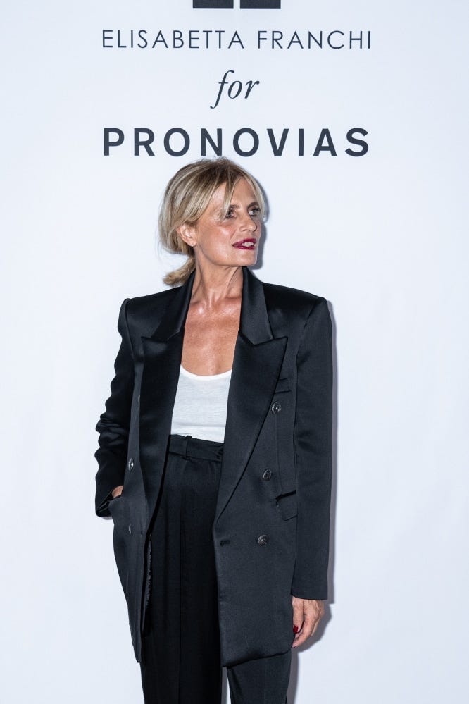 Elisabetta Franchi x Pronovias Isabella Ferrari